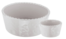 MISKY PORCELÁNOVÉ - VROUBKOVANÝ OKRAJ MISKY PORCELÁNOVÉ - VROUBKOVANÝ OKRAJ